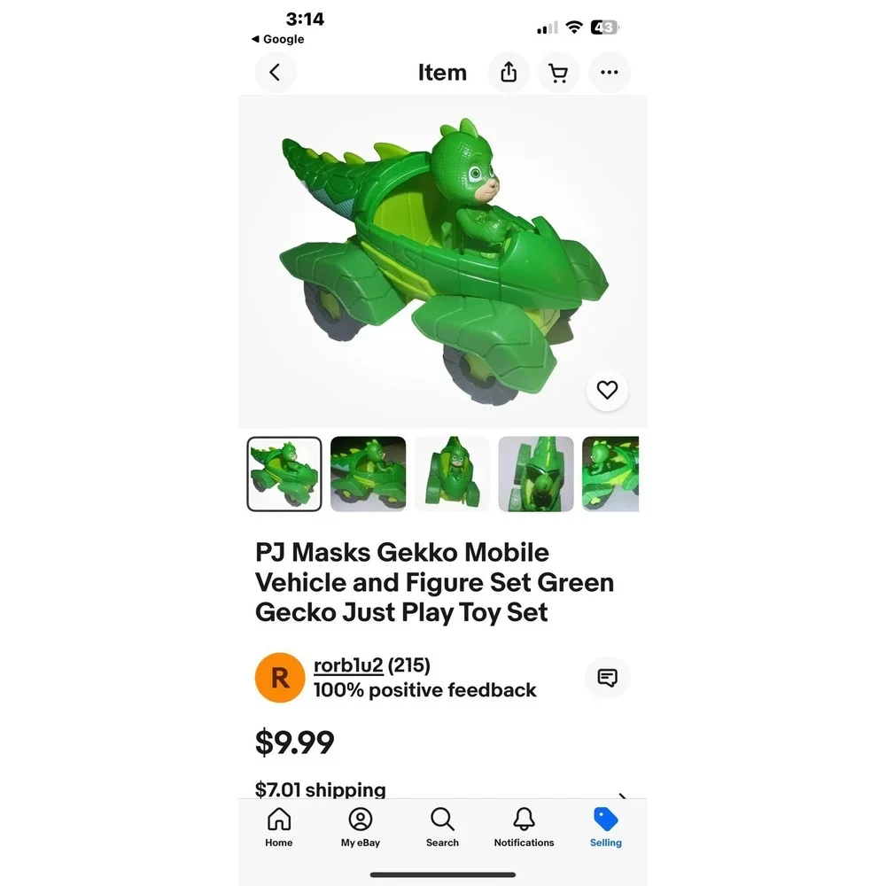 PJ Masks Hello Mobile Vehicle & Figure Set Green‎